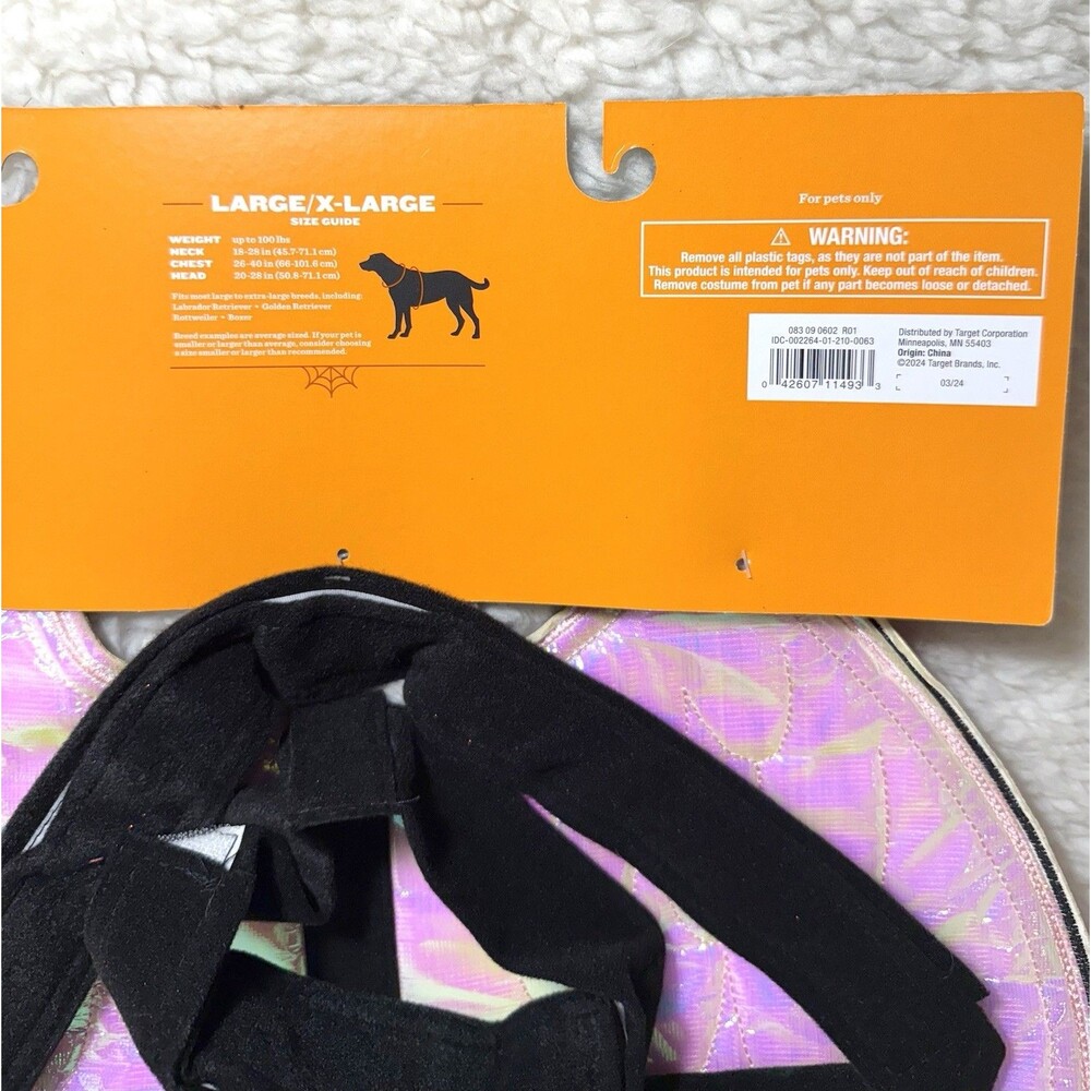 Reversible Red Devil Angel Wings Halloween Dog Costume L /XL Hyde & EEK! NEW - Picture 8 of 8